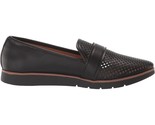 Rockport Women Slip On Loafers Stacie Perf Loaf Size US 5M Black Leather - £39.11 GBP