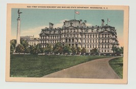 Postcard DC Washington First Division Monument War and State Department 1920s - £3.96 GBP