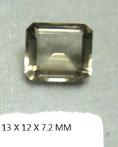 Topaz Smokey Loose Emerald Shape Gemstone 13X12x.7.2 MM - £3.93 GBP