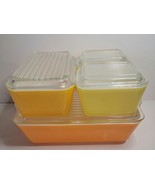 Pyrex Citrus Daisy Complete Set of Refrigerator Dishes with Lids - $210.00