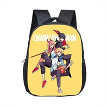 Japanese Anime Manga Chainsaw Man Backpack Children School Bags Cartoon Pochita  - £14.61 GBP