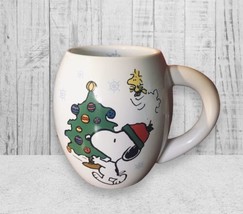 Peanuts Woodstock Snoopy Happy Holidays  Christmas Mug Coffee Cup - $17.00