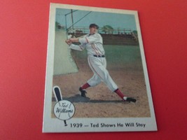 1959 Fleer Ted Williams # 13 Ted Will Stay Near Mint Or Better !! - £71.31 GBP