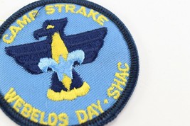 Vintage Webelos Day SHAC Camp Strake Blue Boy Scouts America BSA Camp Patch - £9.37 GBP