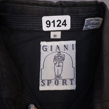 Giani Sport Shirt Mens Medium Black Long Sleeve Button Up Casual Striped... - £17.84 GBP