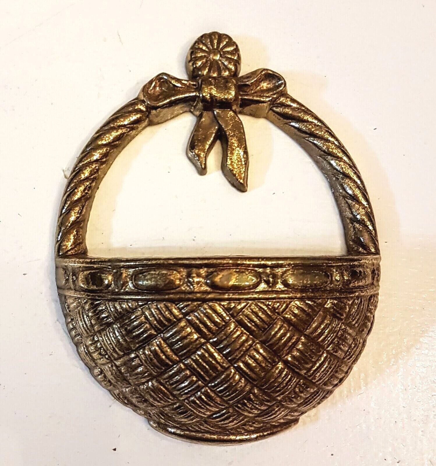 Homco Mini Basket Wall Plaque #2818A Burwood USA 1987 Granny Cottage Chi... - $7.84