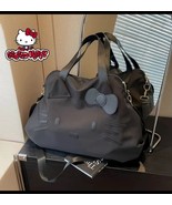 Black Hello Kitty Large Capacity One Shoulder Crossbody Bag Tote Bag Tra... - $44.27 CAD