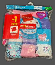 Hanes Premium Hipsters Girls 12 Full Coverage Multicolor 11 Pack 100% Co... - $16.26 CAD