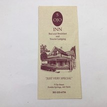 5 OJO INN Bed &amp; Breakfast &amp; Tourist Lodging Brochure Vintage 1990&#39;s - €5,87 EUR