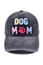 Black DOG MAMA Baseball Cap - $121.10 MXN