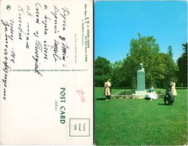 New York Glen Spey UWA Resort Center Franko Monument Writing VTG Postcard - £7.51 GBP