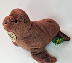 Wild Repubulic Cuddlekins Central Park Zoo Sea Lion Brown 10in Plush Toy - $17.77