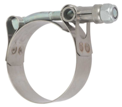 2-1/8&quot; To 2-7/16&quot; T-Bolt Side Screw Stainless Steel Hose Clamp With 3/4&quot;... - £12.75 GBP
