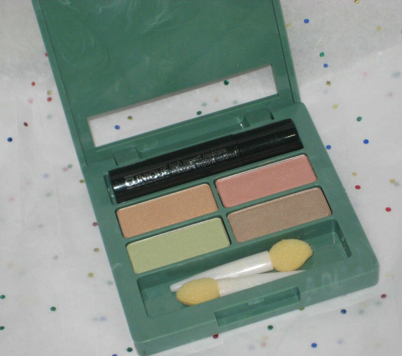 Clinique Colour Surge EyeShadow Quad w/ Beige Shimmer, Apricot Spice + Mascara - $16.90