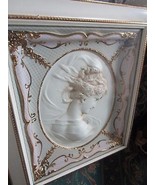 BEAUTIFUL VICTORIAN FRAMED SCULPTURE BUST OF A GIBSON GIRL ART DECO - £159.65 GBP