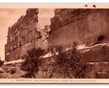 Cyclopean wall Baalbec Syria UNP WB Postcard L20 - $7.87