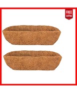2pcs 24&quot; Extra Thick Coco Liners for Stylish Wall Planters &amp; Flower Baskets - $483.92 MXN