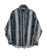 Vintage WRANGLER Pearl Snap Aztec Southwestern Navajo Printed Shirt Men&#39;... - $58.64 CAD