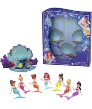 ​Disney Princess Toys, Ariel Story Pack with 7 Mermaid Dolls, Small Dolls - £52.77 GBP