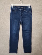 Chicos So Slimming Girlfriend Slim Leg Crop Jeans Womens 00 US 2 Blue Da... - £21.26 GBP