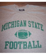 Vintage Style MICHIGAN STATE UNIVERSITY Spartans Football T-SHIRT MENS M... - $361.64 MXN
