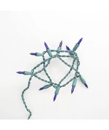 10 Bulb Blue Glass Craft Lights Green Wire - €8,56 EUR