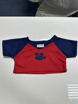 Build a Bear Workshop Shirt With Paw Print Accessory For Stuffed Bear Toy - £8.60 GBP