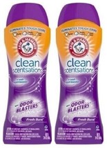 (2) Arm &amp; Hammer Clean Scentsations In-Wash Scent Booster - Odor Blaster... - £23.35 GBP