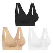 Miracle Bamboo Comfort Bra Deluxe  - Med. (35&quot;-37&quot; )- Set of 3 - £19.46 GBP