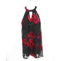 As U Wish Juniors&#39; Cutout Flocked Black Red  Shift Dress Small NWT $59 - £11.85 GBP