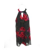 As U Wish Juniors&#39; Cutout Flocked Black Red  Shift Dress Small NWT $59 - £11.67 GBP