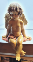 Vintage 1994 Italy Fontanini Dep Small Shelf Sitter Young Cherub Boy Angel - £12.75 GBP