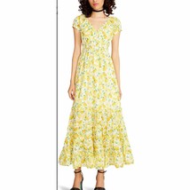 Betsey Johnson Women&#39;s White/Yellow Lemon Print Midi Short Sleeve Dress S NWOT - £41.69 GBP