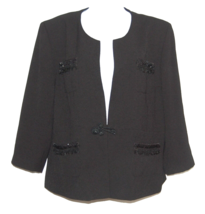 Harve&#39; Benard Evening Women&#39;s Black Short Blazer Jackets Size XL - £22.04 GBP