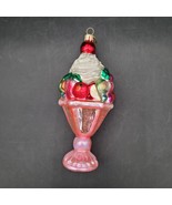 Christopher Radko “ICE CREAM DELIGHT”5.5 Glass Christmas Tree Holiday Or... - $24.74