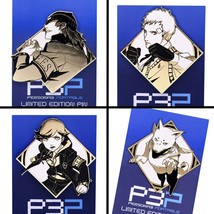 Persona 3 Portable Reload Akihiro Shinjiro Ken Koromaru Enamel Pin Bundle - £41.04 GBP