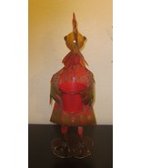 26&quot; Rustic Metal Chicken With Planter - $1,201.39 MXN