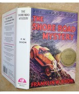 Hardy Boys 6 The Shore Road Mystery, Applewood 3rd Ptg hcdj, stained side page b - $11.75