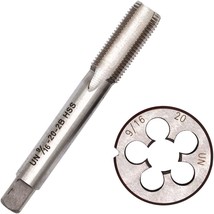 WXIQIHE 9/16-20 Tap and Die Set, Right Hand Thread Tap with Round, Tap and Die - £30.04 GBP