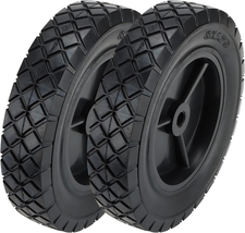 2 Pack 8 X 1.75 Inch Solid Hand Truck Wheel, 1/2 Inch Axle Heavy Duty Un - €48,36 EUR