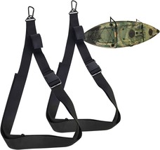 Kayak Wall Hanging Storage Strap Nylon Kayak Hoist Sling for Garage Indoor and - £28.70 GBP