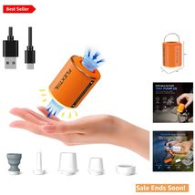Portable Air Pump &amp; Camping Lantern - Rechargeable 4kPa Inflator for Out... - $72.22