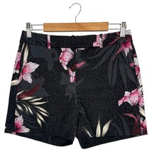 White House Black Market Shorts Womens 6 Black Pink Floral Stretch The 5... - €19,67 EUR