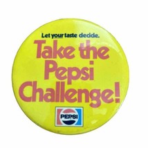 Vintage Take The PEPSI Challenge Promotion pin button pinback Rare Soda ... - $8.00