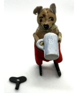 1930's Schuco "Bear with Beer Stein" Fabric Covered Windup Toy Germany - $296.01