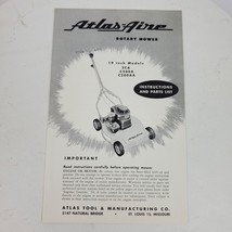 Vintage Atlas Aire Rotary Mower 2CA C200A C200AA 19 Inch Models Instruct... - $11.00