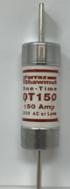 Ferraz Shawmut One Time OT150 150 Amp Silver Cylindrical Body 150 V Fuses - $46.75