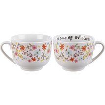 Coffee Tea Mug A Cup of Whatever 20 oz. Inspiration Collection Mug Floral - £19.46 GBP