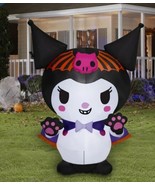 Gemmy Industries Halloween Kuromi Hello Kitty Airblown 5&#39; Yard Inflatabl... - $1,423.96 MXN