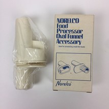 Vtg Norelco Food Processor Oval Funnel Accessory Model FP1003 White New ... - $14.85